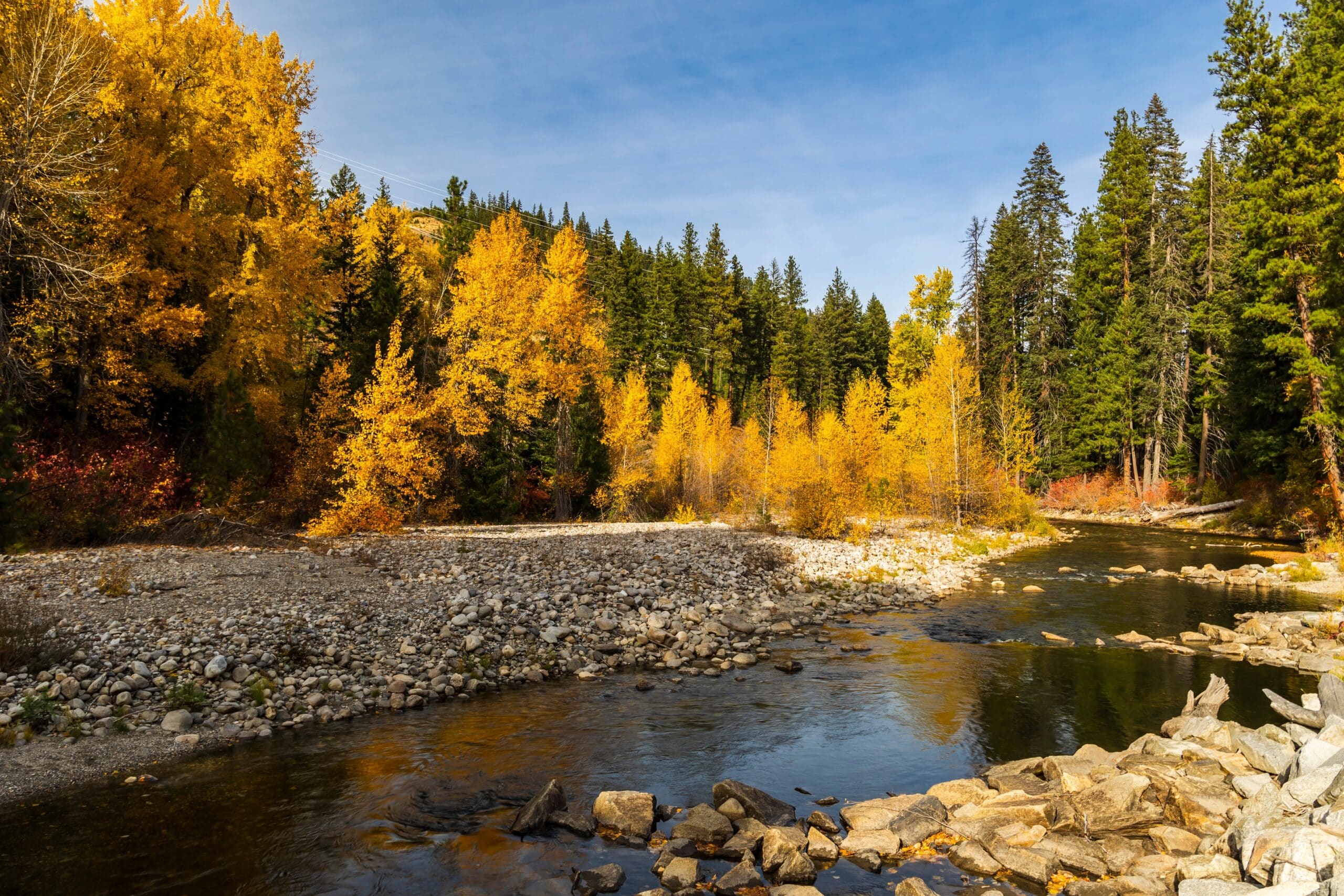 Landscapes,Of,Wenatchee,River,Lake,Wenatchee,And,Leavenworth,In,Autumn.